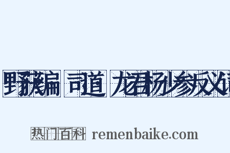 野获编·司道·龙君杨少参反义词是什么意思的图片